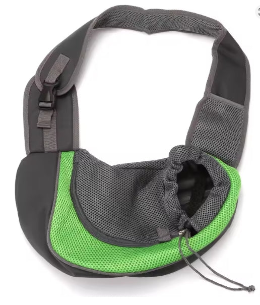 Pet Puppy Sling Carrier Bag – Mesh Oxford Shoulder Pouch for Small Dogs | Outdoor Travel