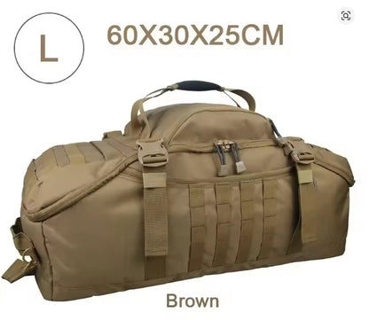 Tactical Duffle Backpack | 30L 45L 80L | MOLLE Camping Hiking Travel Bag for Men