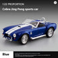 1:24 Shelby Cobra 1965 Convertible Diecast Model Sound Light Pull Back Toy AEX Av8Store