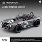 1:24 Shelby Cobra 1965 Convertible Diecast Model Sound Light Pull Back Toy AEX Av8Store