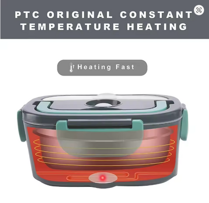 Electric Lunch Box | 12V & 220V Portable Food Warmer | Car & Home | Stainless Steel