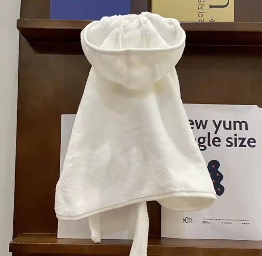 Super Absorbent Hooded Pet Bathrobe & Quick-Dry Towel | Dogs & Cats AEX Av8Store