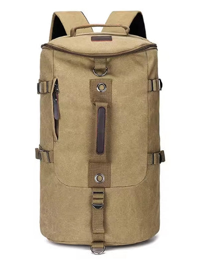 Large Canvas Hiking Backpack & Travel Duffle Bag | 32x49x28cm | Men's Outdoor Rucksack AEX Av8Store