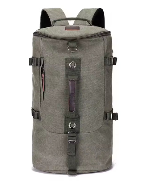 Large Canvas Hiking Backpack & Travel Duffle Bag | 32x49x28cm | Men's Outdoor Rucksack AEX Av8Store