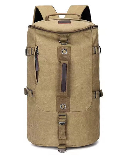 Large Canvas Hiking Backpack & Travel Duffle Bag | 32x49x28cm | Men's Outdoor Rucksack AEX Av8Store
