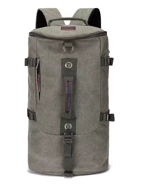 Large Canvas Hiking Backpack & Travel Duffle Bag | 32x49x28cm | Men's Outdoor Rucksack AEX Av8Store