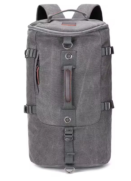 Large Canvas Hiking Backpack & Travel Duffle Bag | 32x49x28cm | Men's Outdoor Rucksack AEX Av8Store