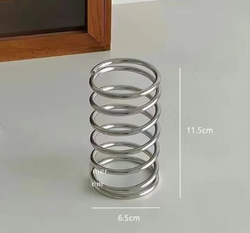 Stainless Steel Toothbrush Holder | Bathroom Organiser for Toothpaste, Makeup & Electric Brushes