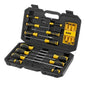 Stanley screwdriver set in a black case on a white background