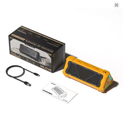 MLOVE P3 Outdoor Bluetooth Speaker | 40W, IP67, Bluetooth 5.3, RGB
