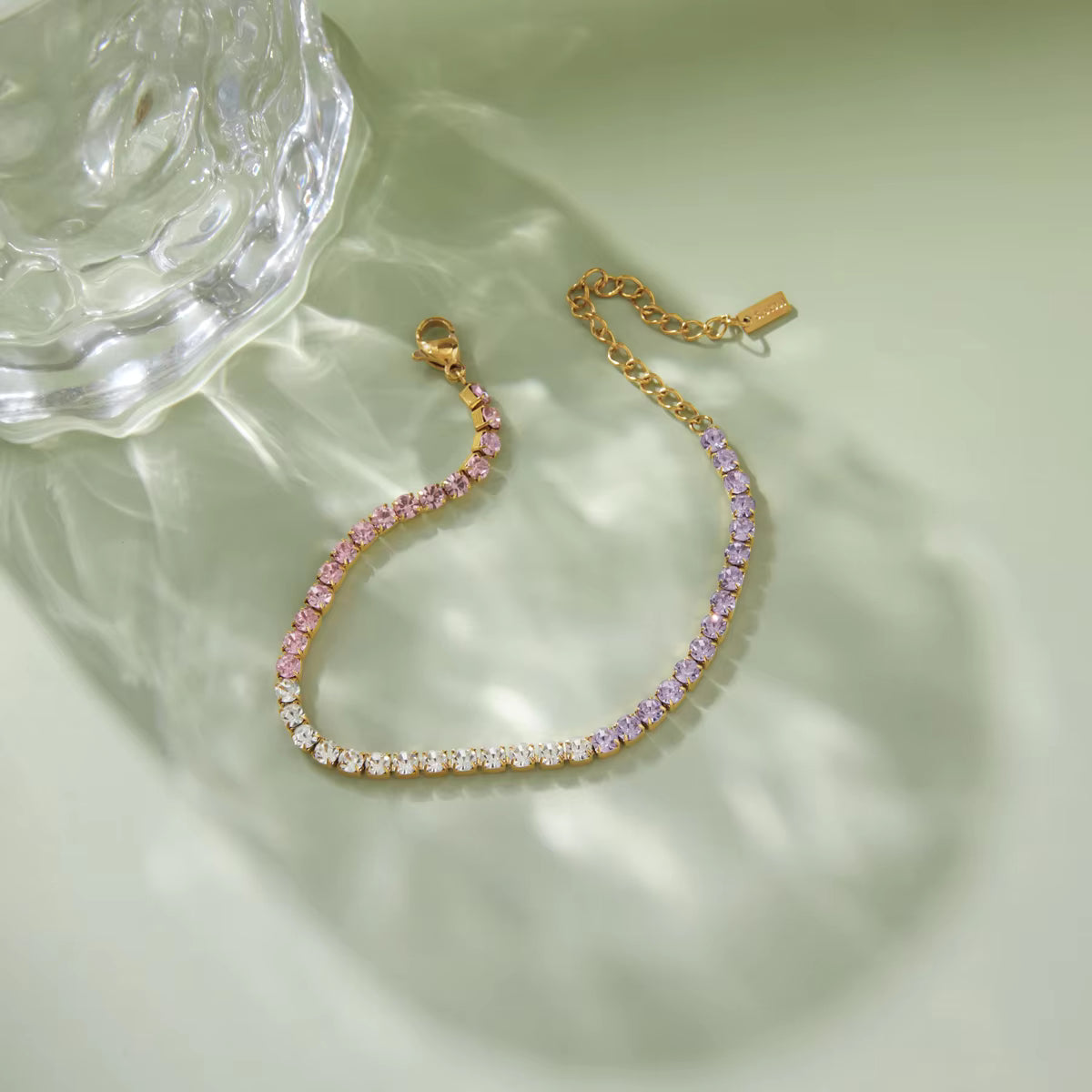 Women's Multicolour Zircon Tennis Bracelet | 18K Gold Plated | Gift for Her AEX Av8Store