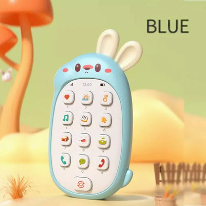 Baby Rabbit Toy Mobile Phone – Chewable Teether, Music Buttons, No‑Battery Early Learning Toy Av8Store Av8Store