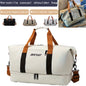 White handheld travel bag - front view
