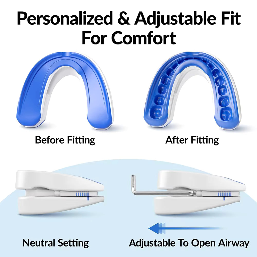 2-in-1 Anti-Snoring Mouthpiece & Bruxism Teeth Guard | Boil & Bite Custom Fit | 2 Pack