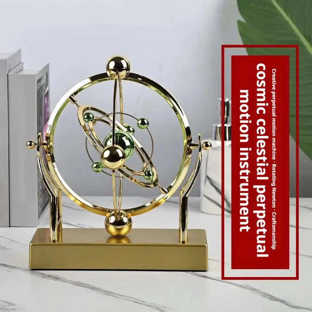 Celestial Orbit Pendulum – Kinetic Art Rotating Sculpture for Desk, Home Office & Study | Av8store.com.au AEX
