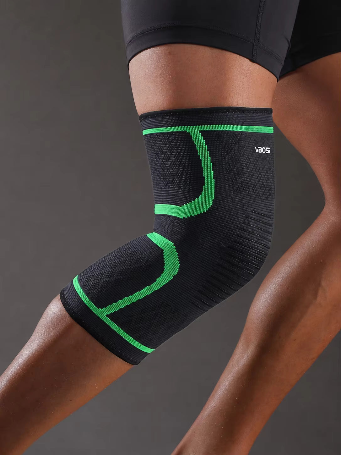Compression Knee Support Sleeve – Elastic & Breathable | Basketball, Running, Cycling | Ages 13+