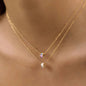 Women's Zircon Bead Pendant Necklace | 18K Gold Plated | Clear & Multicolour | Gift for Her AEX Av8Store