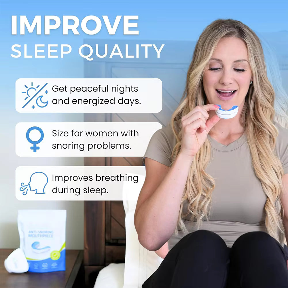 2-in-1 Anti-Snoring Mouthpiece & Bruxism Teeth Guard | Boil & Bite Custom Fit | 2 Pack