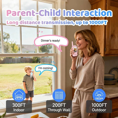 Kids Video Walkie Talkie Set 2-Pack | Rechargeable, HD Screen, 300m Range | Av8Store Australia AEX Av8Store