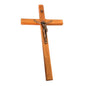Wood Crucifix Wall Cross – Catholic Jesus Christian Wall Hanging Prayer Decor & Religious Gift AEX