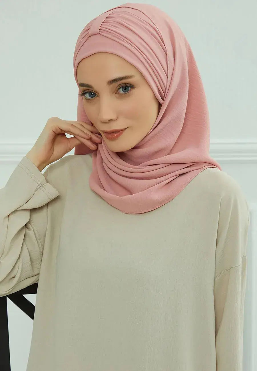 Large Plain Inner Hijab Cap Muslim Headwrap High‑Stretch Voile Ramadan Undercap AEX