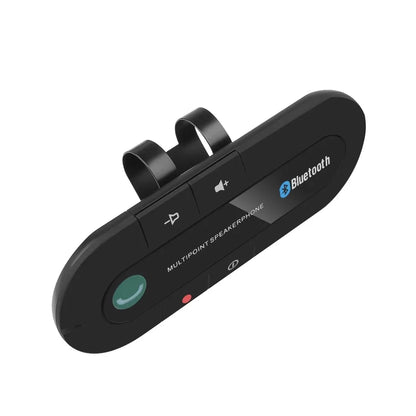 Bluetooth car kit package contents – sun visor clip speakerphone, Micro-USB charging cable and user manual

