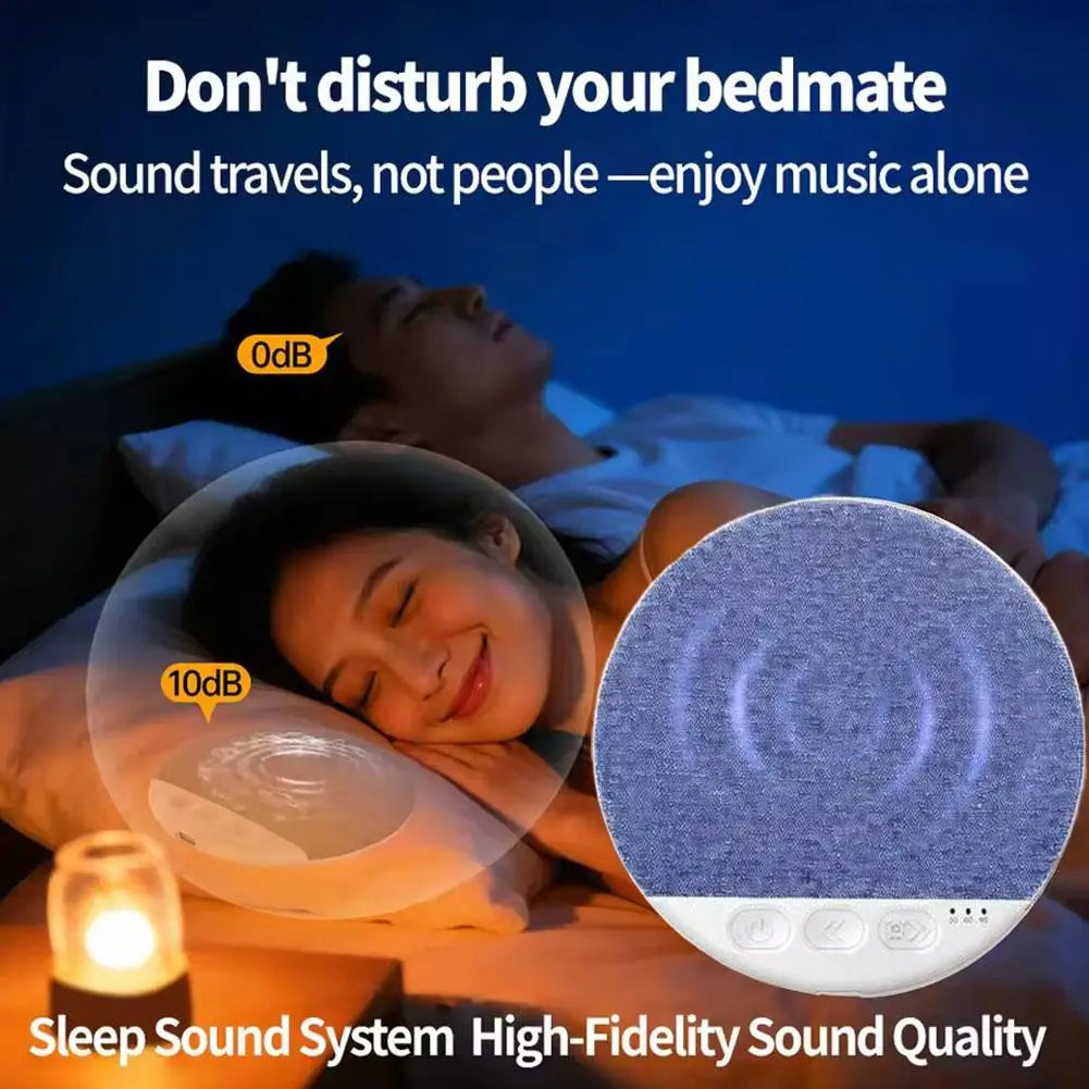 Under-Pillow Sleep Speaker – Bluetooth 5.4, White Noise & Nature Sounds, 48Hr Battery | Slim Sleep Aid
