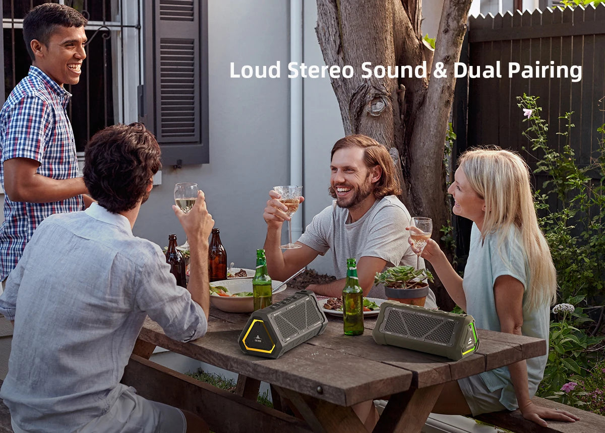 MLOVE P3 Outdoor Bluetooth Speaker | 40W, IP67, Bluetooth 5.3, RGB