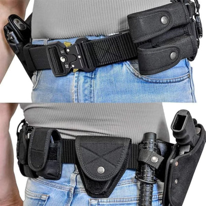 Unbranded Tactical Canvas Belt With Plastic Buckle 120cm Black