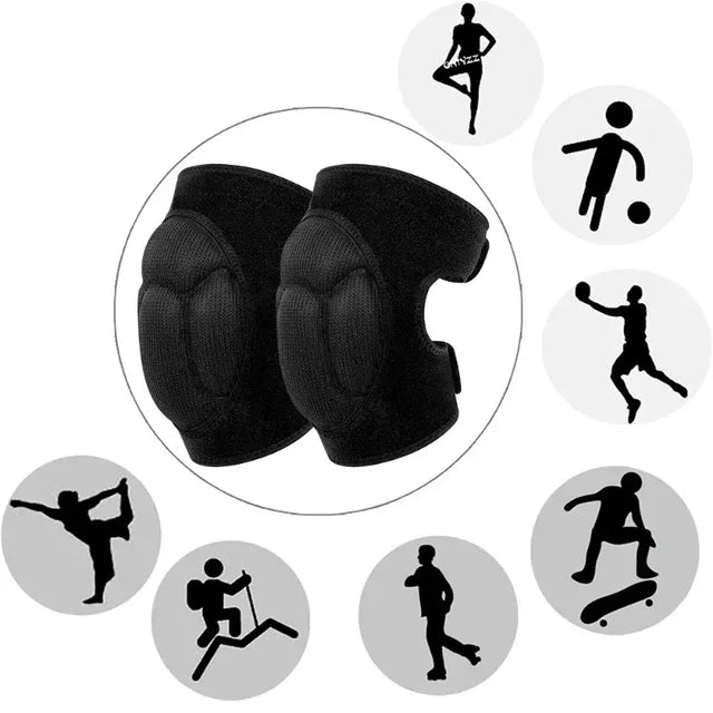 Thick Knee Pads – Work, Gardening & Sports | EVA Foam Cushion | Men & Women | S–XL