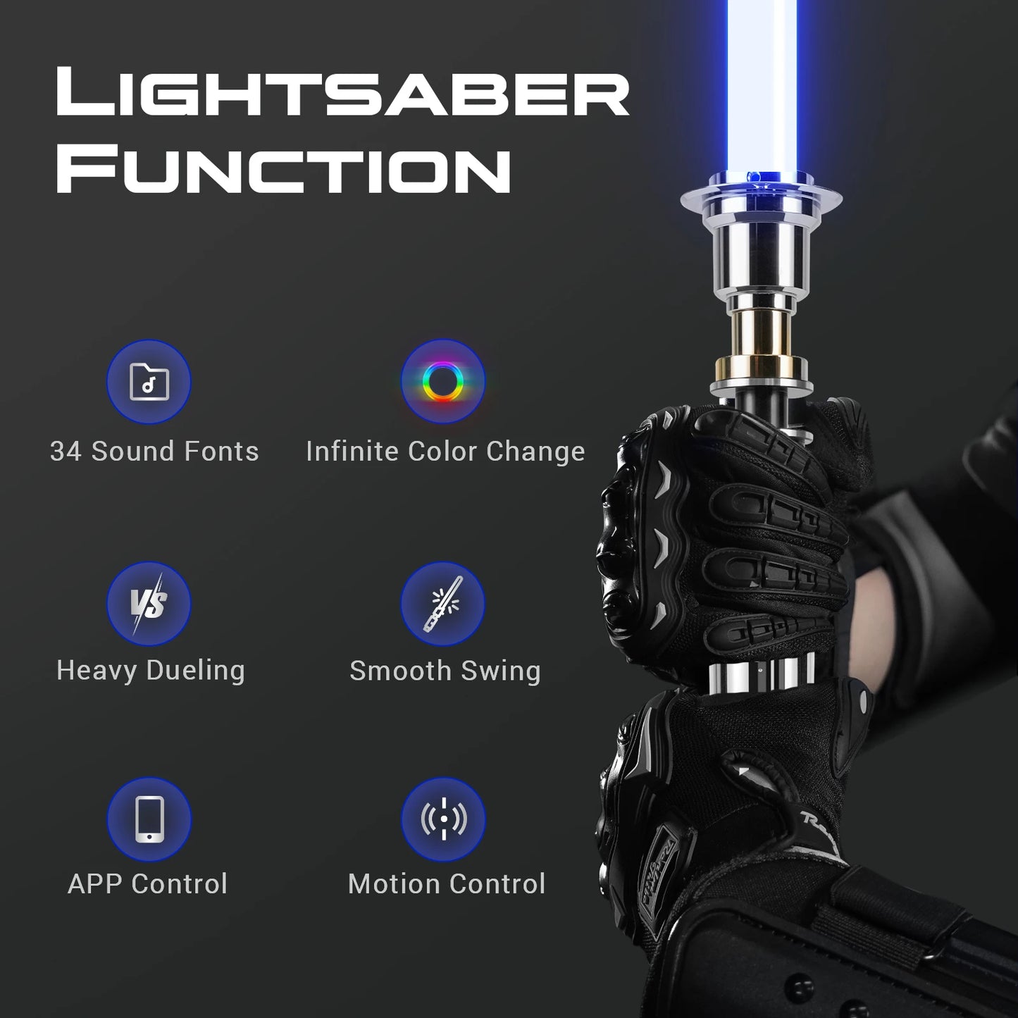 LGT Saberstudio Luke EP8 Lightsaber – XRGB Heavy Duelling Edition (92cm Blade)