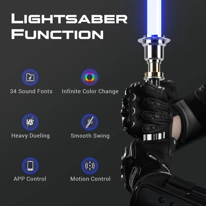 LGT Saberstudio Luke EP8 Lightsaber – XRGB Heavy Duelling Edition (92cm Blade)