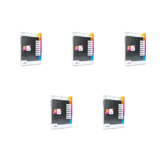 Gamegenic sideloading 18-pocket binder pages 50 pack black