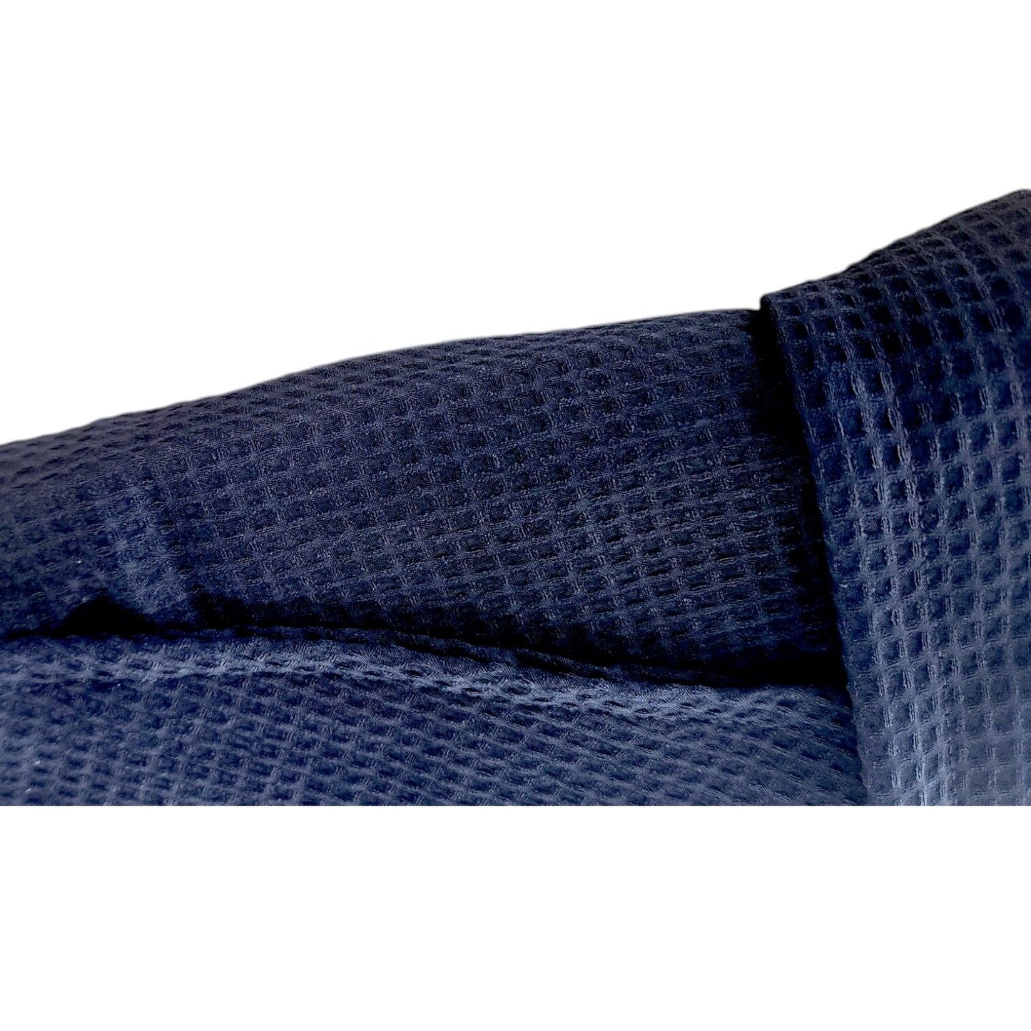 Everyday Luxe Waffle Bathrobe | Navy, Hotel-Grade, Unisex | Cotton-Poly Waffle Weave Robe BNB Av8Store