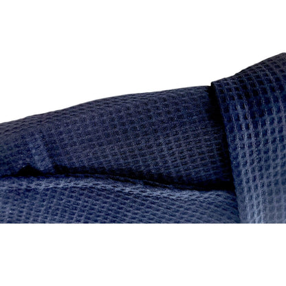 Everyday Luxe Waffle Bathrobe | Navy, Hotel-Grade, Unisex | Cotton-Poly Waffle Weave Robe BNB Av8Store