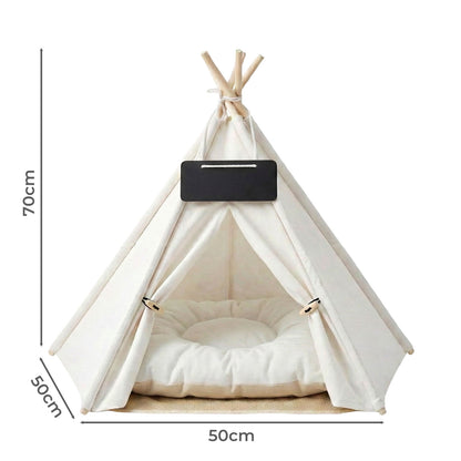 Pawz Pet Tent Bed – Cozy Indoor House for Cats, Puppies & Small Dogs | Washable Cushion GPG Av8Store