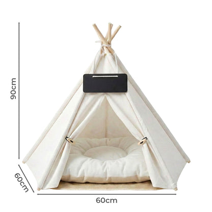 Pawz Pet Tent Bed – Cozy Indoor House for Cats, Puppies & Small Dogs | Washable Cushion GPG Av8Store
