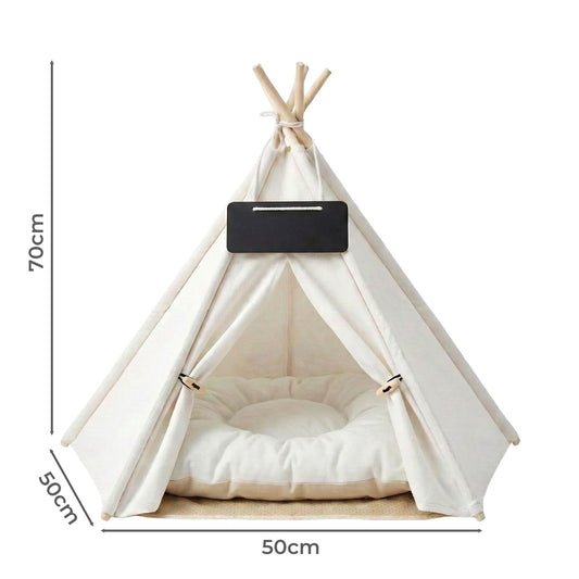 Pawz Pet Tent Bed – Cozy Indoor House for Cats, Puppies & Small Dogs | Washable Cushion GPG Av8Store