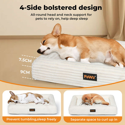 PaWz Orthopedic Dog Bed | Egg Crate Foam | Waterproof & Washable | M, L, XL, 2XL