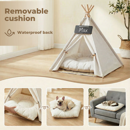 Pawz Pet Tent Bed – Cozy Indoor House for Cats, Puppies & Small Dogs | Washable Cushion GPG Av8Store