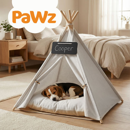 Pawz Pet Tent Bed – Cozy Indoor House for Cats, Puppies & Small Dogs | Washable Cushion GPG Av8Store