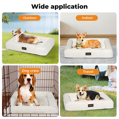 PaWz Orthopedic Dog Bed | Egg Crate Foam | Waterproof & Washable | M, L, XL, 2XL