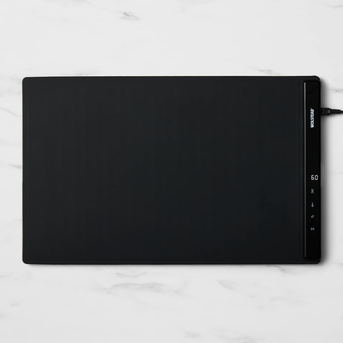 Wolstead Buffet Food Warming Mat in charcoal silicone with digital touch controls