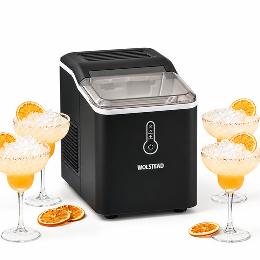 Wolstead Crystal Nugget Ice Maker 14kg in black
