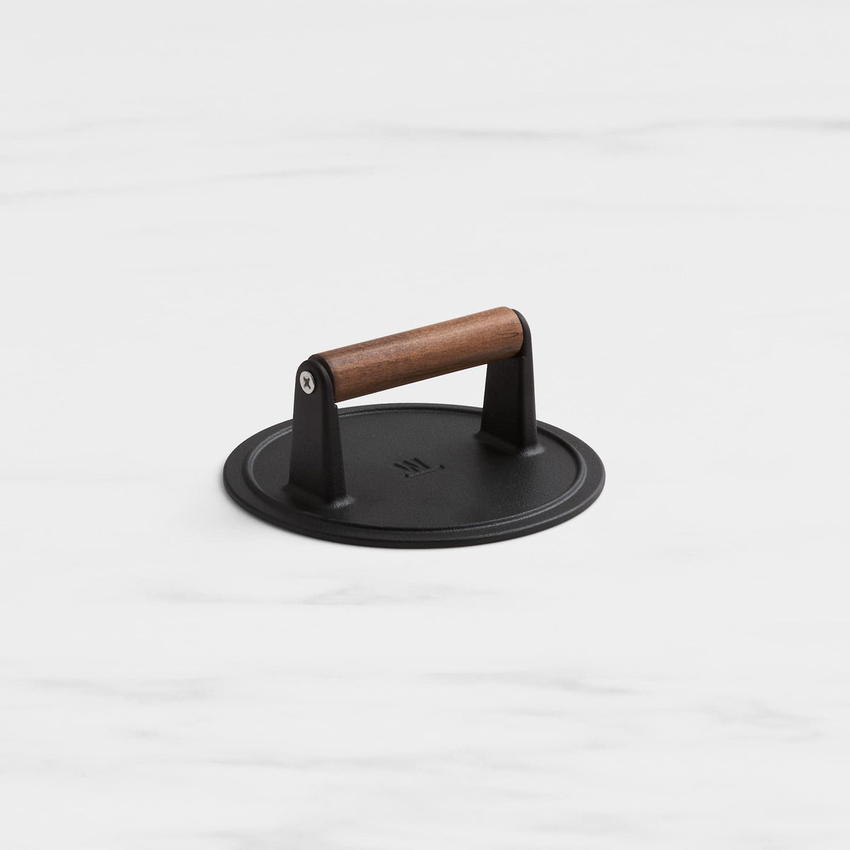 Wolstead Ember Cast Iron Burger Smasher 20cm with beechwood handle