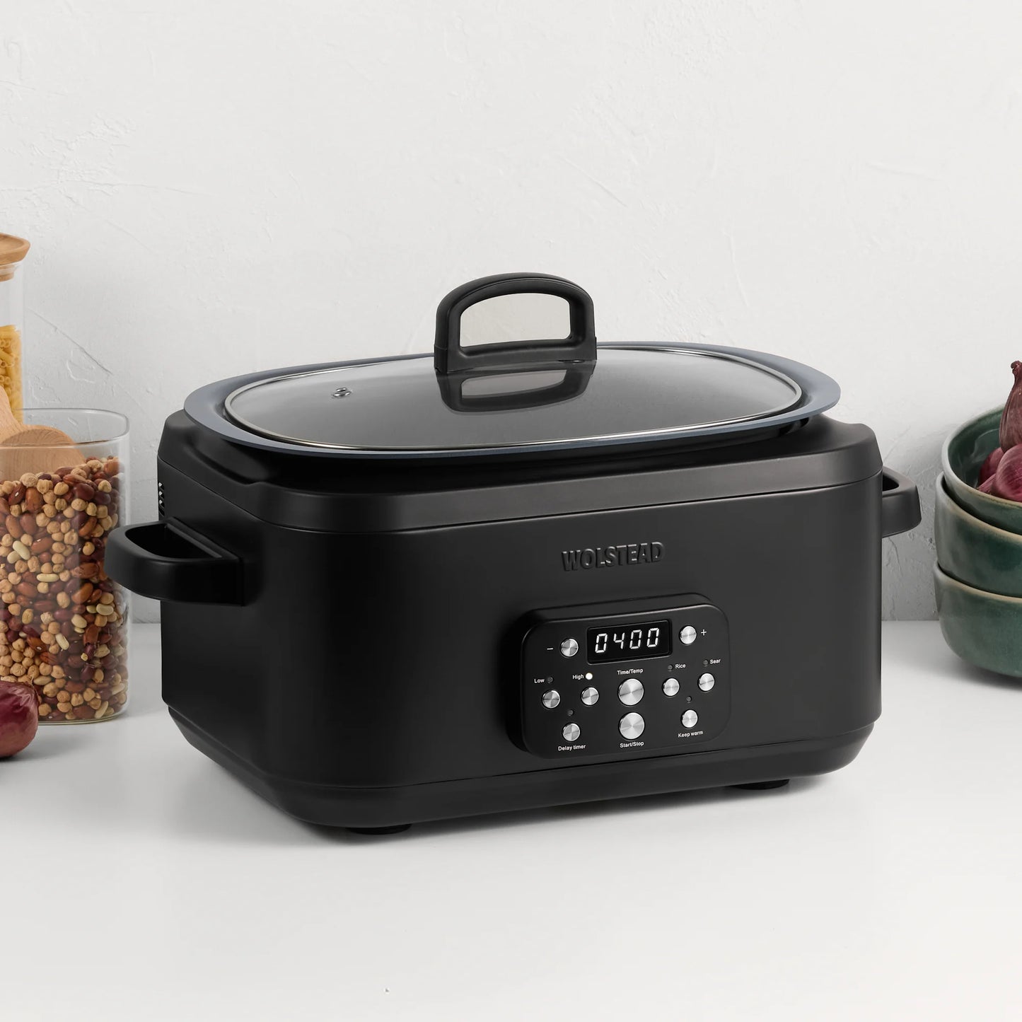 Wolstead Perfection Slow Cooker 6L | Ceramax Non-Stick | 6-in-1 Digital Panel