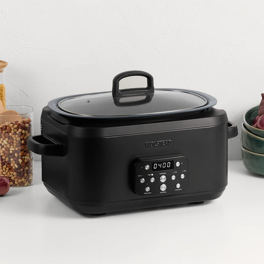 Wolstead Perfection Slow Cooker 6L | Ceramax Non-Stick | 6-in-1 Digital Panel