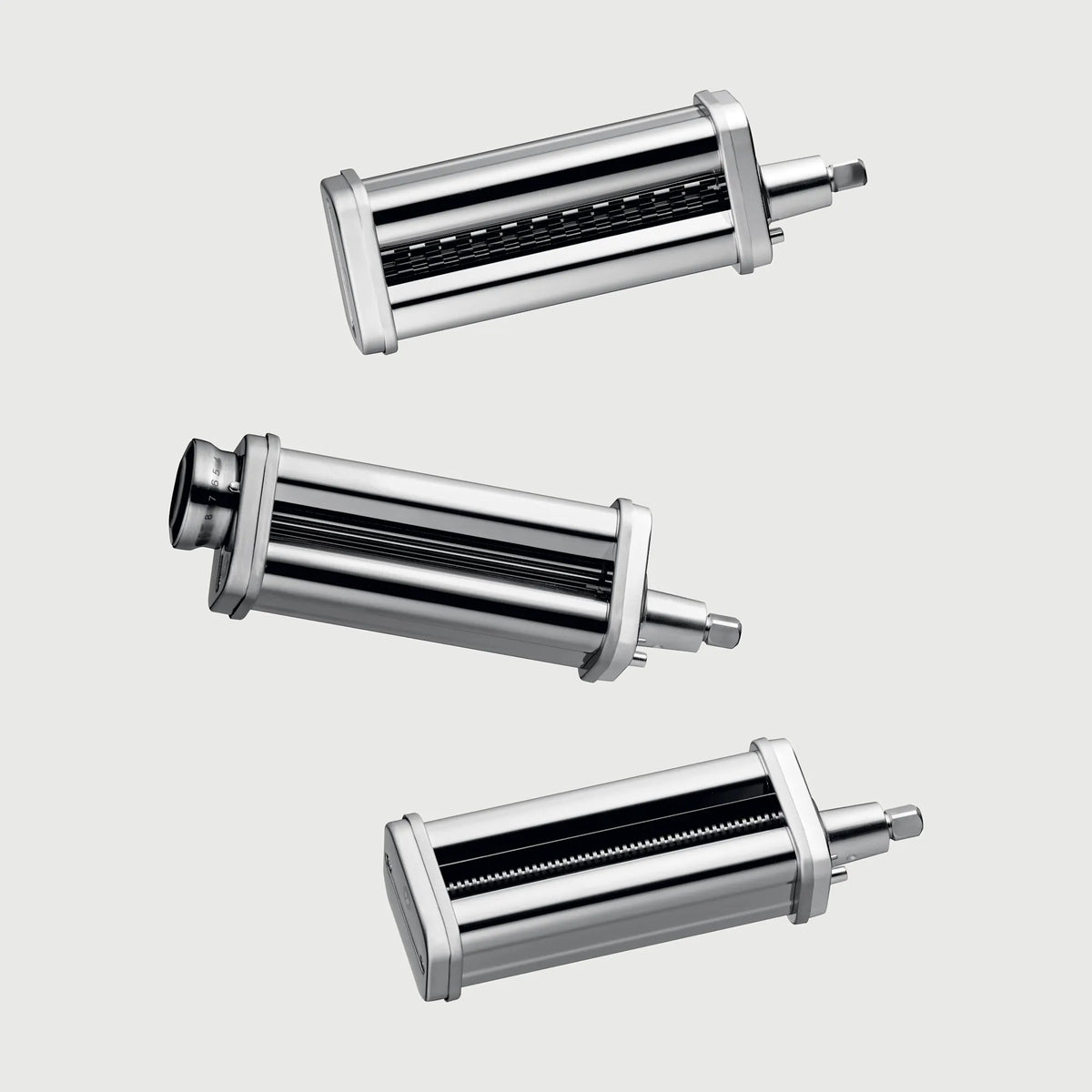 Wolstead Palette Stainless Steel Pasta Roller Attachment Set 3pc | Stand Mixer Attachment