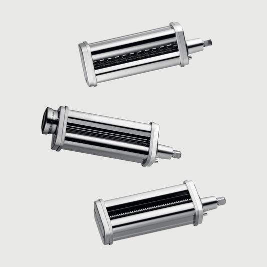 Wolstead Palette Stainless Steel Pasta Roller Attachment Set 3pc, Stand Mixer Attachment