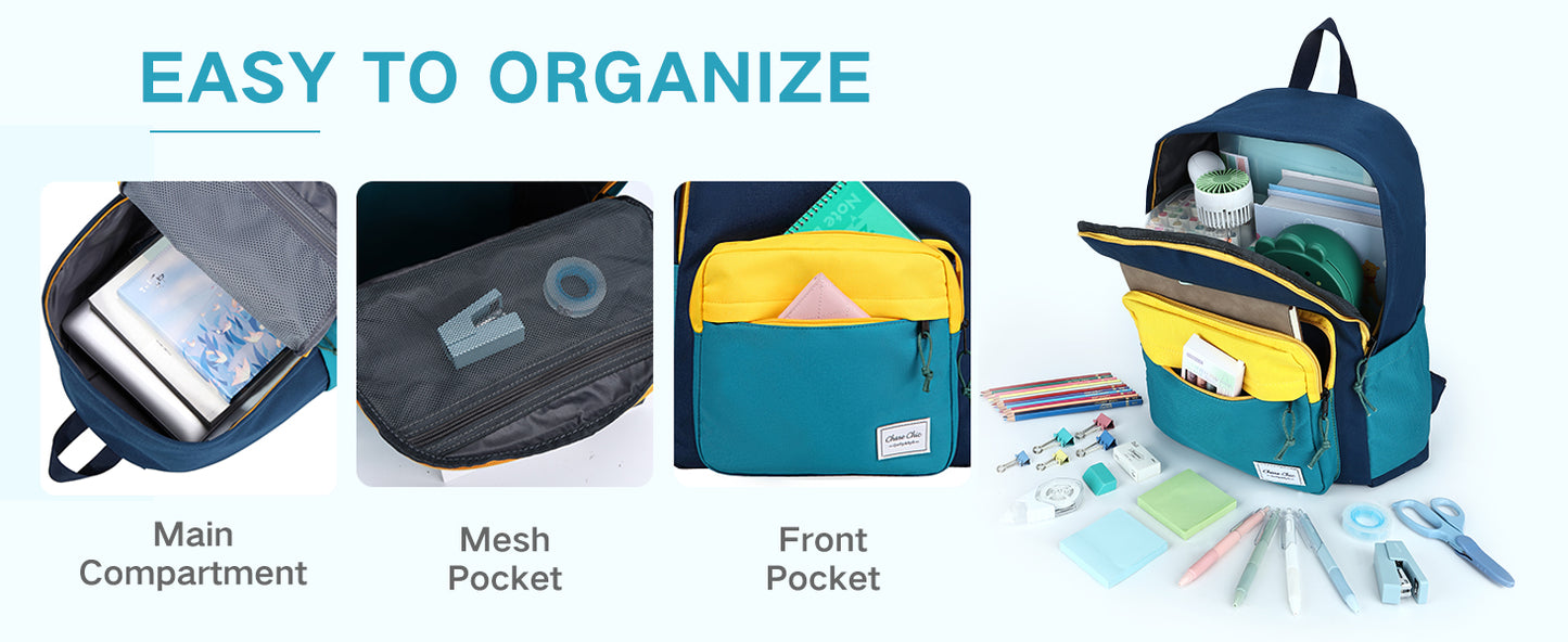 Chase Chic Kids Backpack – Lightweight Water-Resistant School Bag for Boys & Girls | Ages 3+